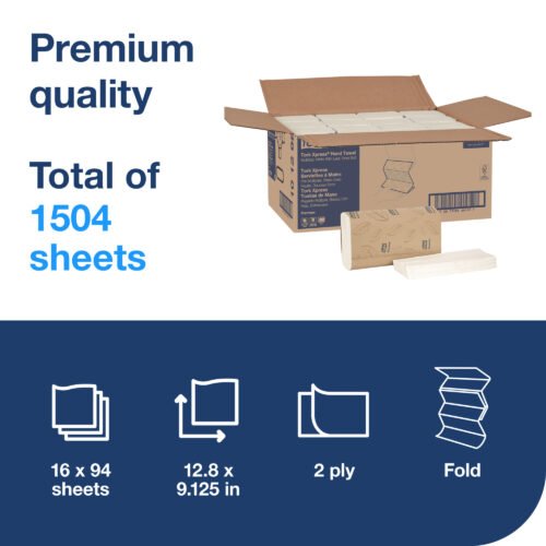 Tork® Xpress H2 Soft Multifold Hand Towel - White 16x94 Sheets