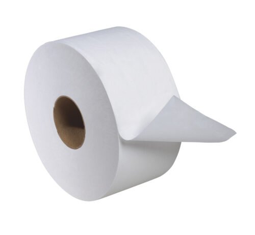 12024402 TorkĀ® T2 Advanced Mini Jumbo Toilet Paper - White 2-Ply 12x750