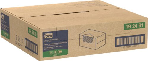 Tork® Flat Pack Low-Lint Cleaning Cloth - Blue 250 Sheets