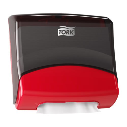 6540281-06 Tork Folded Wipercloth Dispenser Red