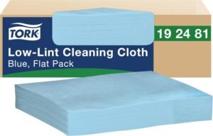 Tork® Flat Pack Low-Lint Cleaning Cloth - Blue 250 Sheets