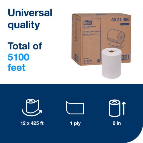 Tork® H86 Hand Towel Roll - White 1-Ply 12x425