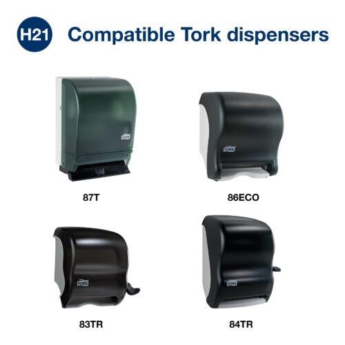 h21-e-com-2-compatible-dispensers-na Tork Hard Roll Towel White 6x800