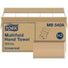 Tork® H2 Universal Multifold Hand Towel - White 1-Ply 16x250 Sheets
