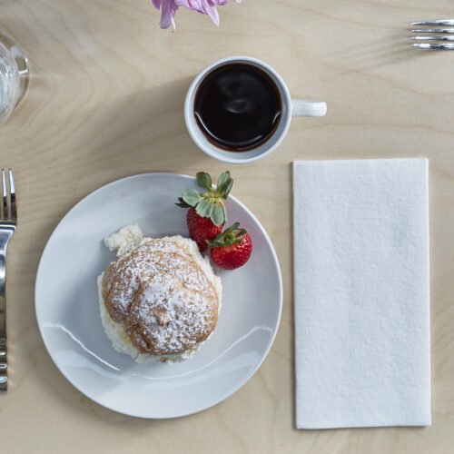 nc7180p-e-com-2-lifestyle-na Tork LinStyle® Premium White Dinner Napkin - 6x60 Sheets