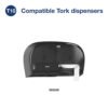 t10-e-com-2-compatible-dispensers-na Tork OptiCore® T10 Toilet Paper Roll - White 2-Ply 12x2000 Sheets