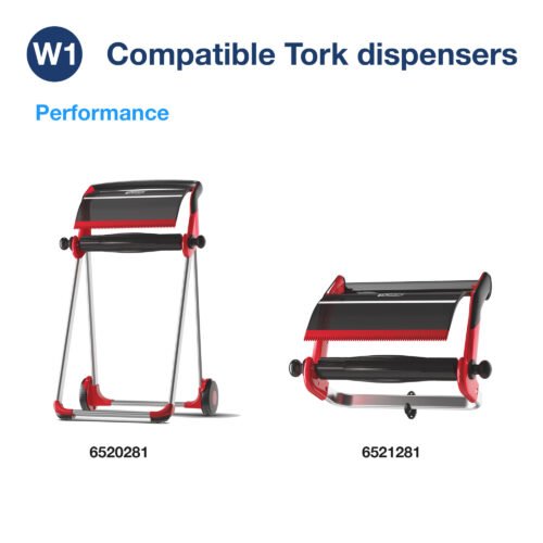 w1-e-com-2-compatible-dispensers-na Tork Wiper Giant Roll White 1x800